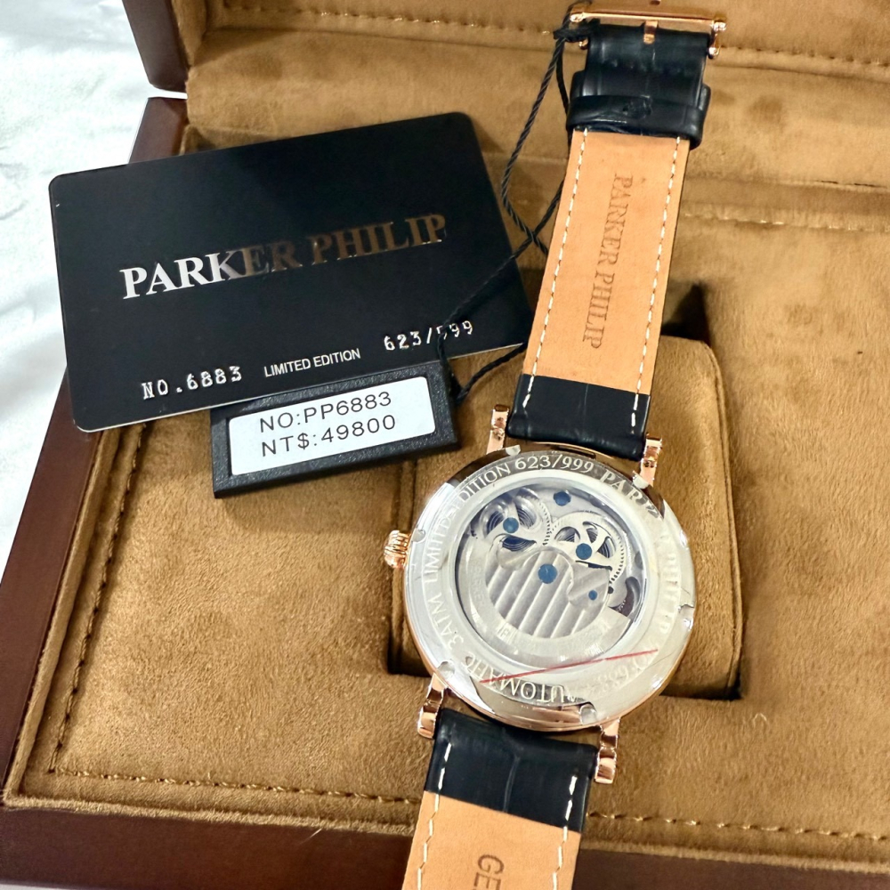 【派克菲利浦｜全新】預購 PARKER PHILIP 手錶 機械錶 PP6883 限量｜Little Bee 小蜜蜂精品-細節圖2