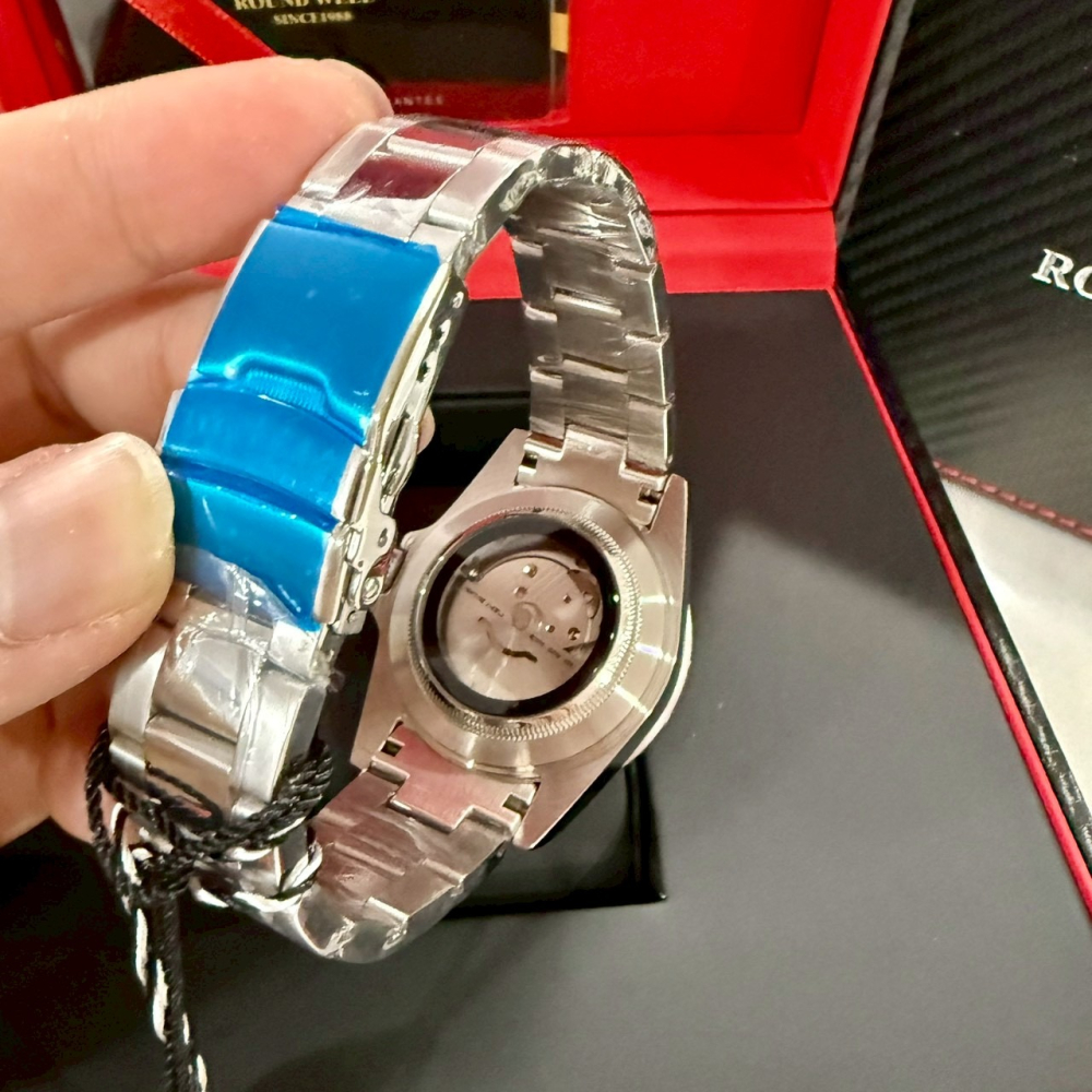 【浪威｜全新】現貨 ROUND WELL 手錶 機械錶 男錶 陶瓷圈 水鬼 鋼錶｜Little Bee 小蜜蜂精品-細節圖3