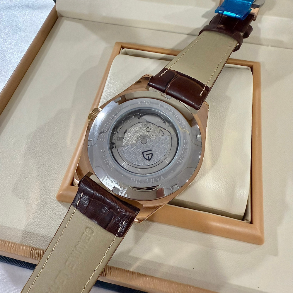 【帕加尼｜全新】現貨 PAGANI DESIGN 手錶 機械錶 男錶 羅馬文字 皮錶｜Little Bee 小蜜蜂精品-細節圖2