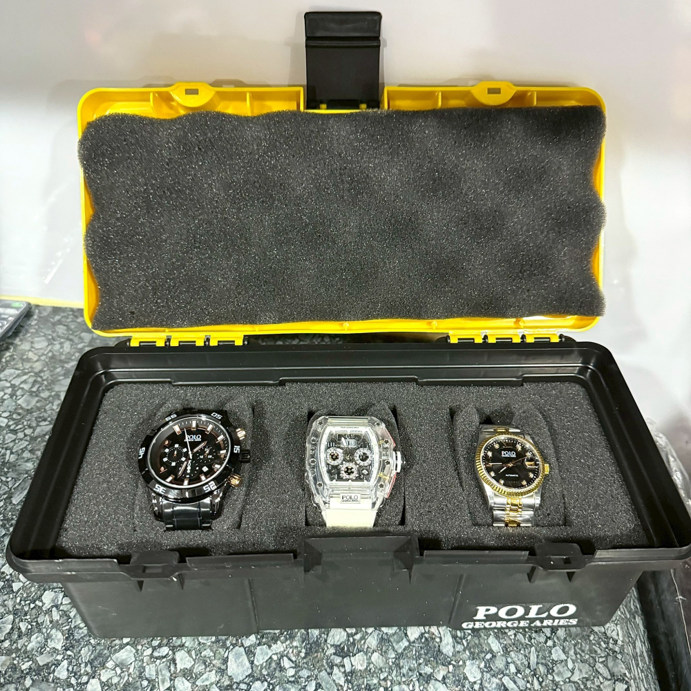 【保羅喬治｜加價購】現貨 POLO GEORGE ARIES 工具箱 錶盒 3入收納盒｜Little Bee 小蜜蜂精品-細節圖2