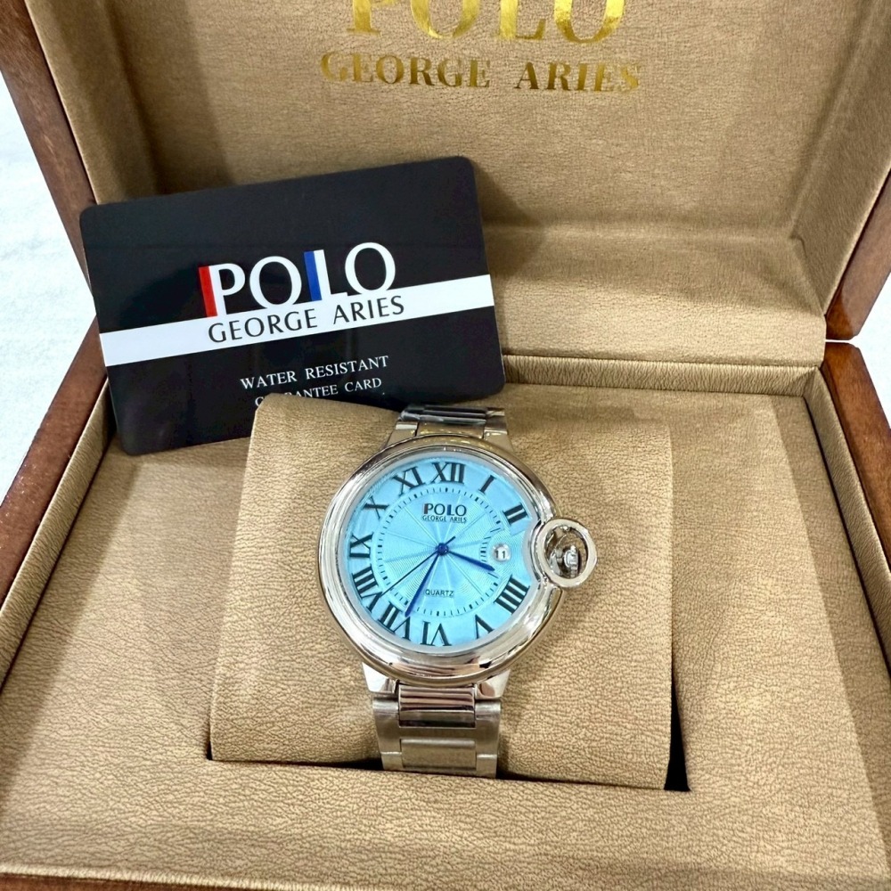 【保羅喬治｜全新】現貨 POLO GEORGE ARIES 手錶 石英錶 3色 鋼錶｜Little Bee 小蜜蜂精品-細節圖2