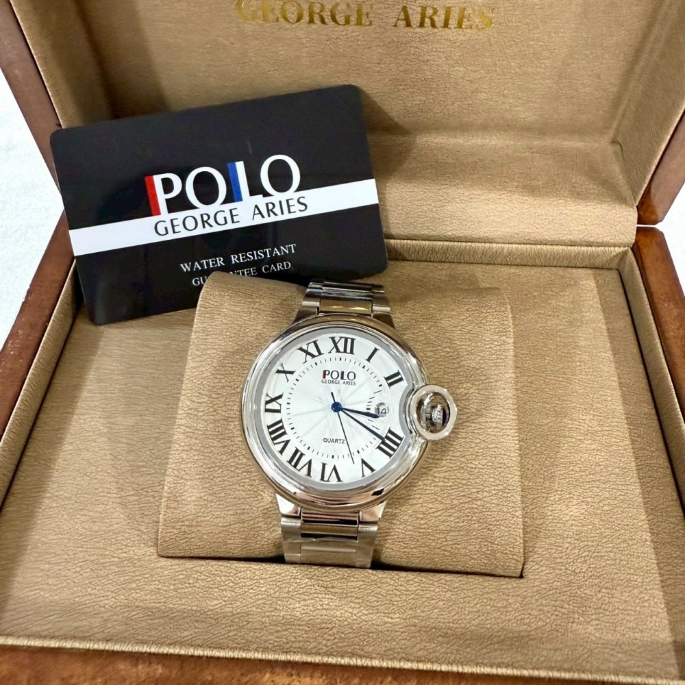 【保羅喬治｜全新】現貨 POLO GEORGE ARIES 手錶 石英錶 3色 鋼錶｜Little Bee 小蜜蜂精品-細節圖3