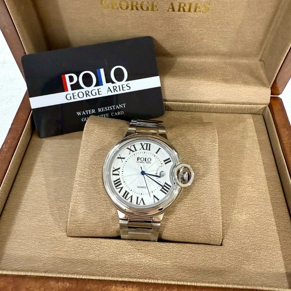 【保羅喬治｜全新】現貨 POLO GEORGE ARIES 手錶 石英錶 3色 鋼錶｜Little Bee 小蜜蜂精品-規格圖3