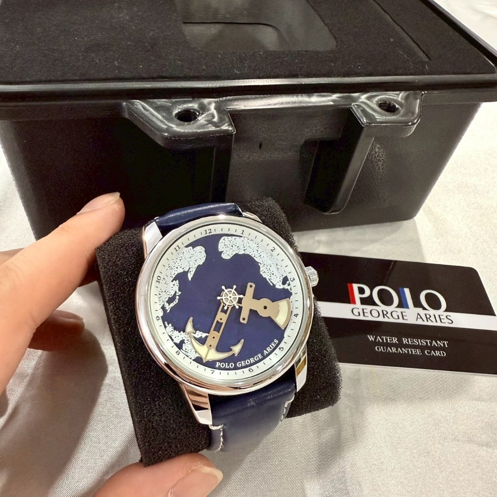 【保羅喬治｜全新】現貨 POLO GEORGE ARIES 手錶 石英錶 3色 皮錶｜Little Bee 小蜜蜂精品-規格圖3