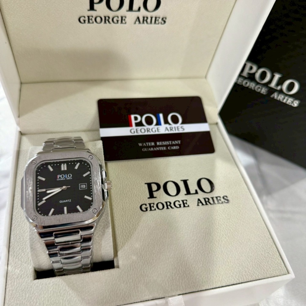 【保羅喬治｜全新】現貨 POLO GEORGE ARIES 手錶 石英錶 4色 鋼錶｜Little Bee 小蜜蜂精品-規格圖1
