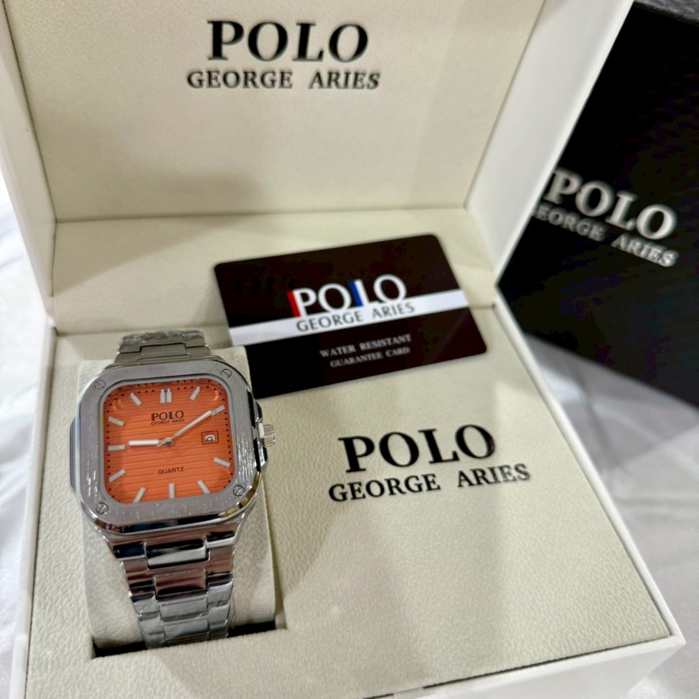 【保羅喬治｜全新】現貨 POLO GEORGE ARIES 手錶 石英錶 4色 鋼錶｜Little Bee 小蜜蜂精品-規格圖2