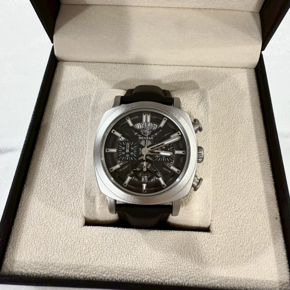【賓雅｜全新】現貨 BENYAR 手錶 石英錶 男錶 2色可選 計時功能 皮錶｜Little Bee 小蜜蜂精品-規格圖2