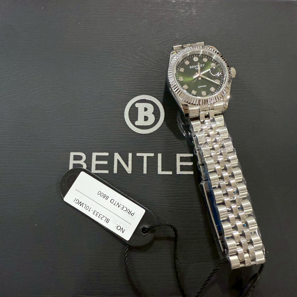【賓利｜全新】現貨 BENTLEY 手錶 石英錶 女錶 2色可選 蠔式 專櫃保固 鋼錶｜Little Bee 小蜜蜂精品-細節圖3