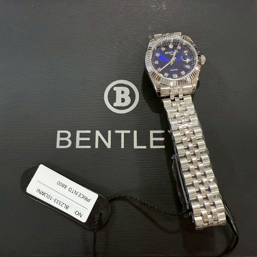 【賓利｜全新】現貨 BENTLEY 手錶 石英錶 女錶 2色可選 蠔式 專櫃保固 鋼錶｜Little Bee 小蜜蜂精品-細節圖4