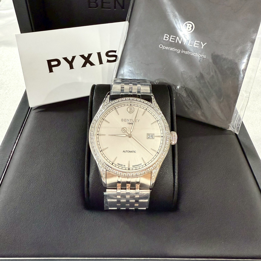 【賓利｜全新】現貨 BENTLEY 手錶 機械錶 男錶 專櫃保固 素面 鋼錶｜Little Bee 小蜜蜂精品-細節圖4