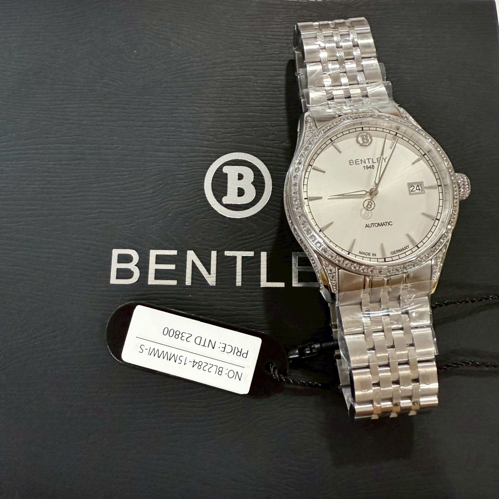 【賓利｜全新】現貨 BENTLEY 手錶 機械錶 男錶 專櫃保固 素面 鋼錶｜Little Bee 小蜜蜂精品-細節圖5