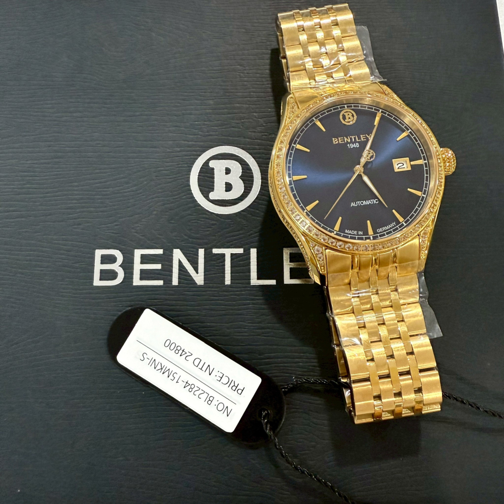 【賓利｜全新】現貨 BENTLEY 手錶 機械錶 3色可選 男錶 專櫃保固 金殼 鋼錶｜Little Bee 小蜜蜂精品-細節圖5