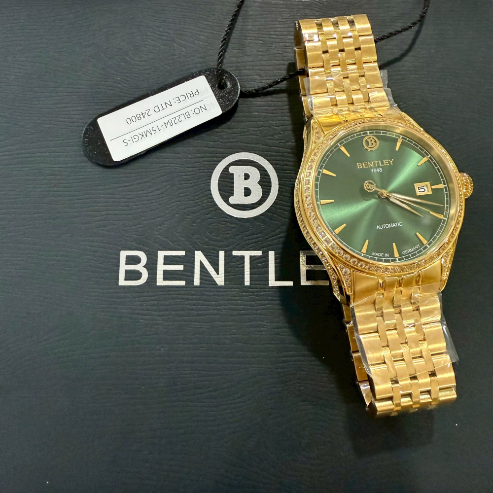 【賓利｜全新】現貨 BENTLEY 手錶 機械錶 3色可選 男錶 專櫃保固 金殼 鋼錶｜Little Bee 小蜜蜂精品-細節圖6