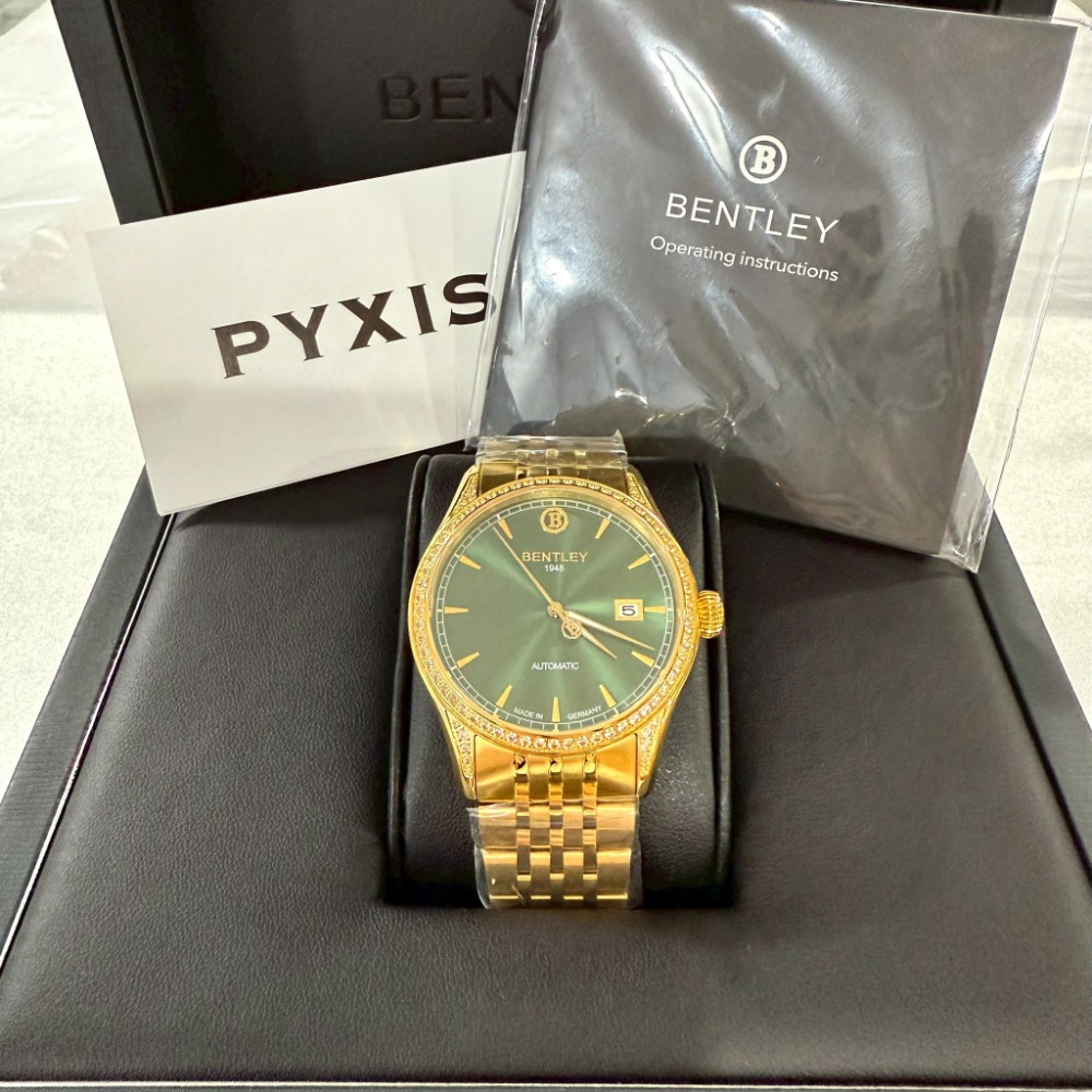 【賓利｜全新】現貨 BENTLEY 手錶 機械錶 3色可選 男錶 專櫃保固 金殼 鋼錶｜Little Bee 小蜜蜂精品-規格圖6