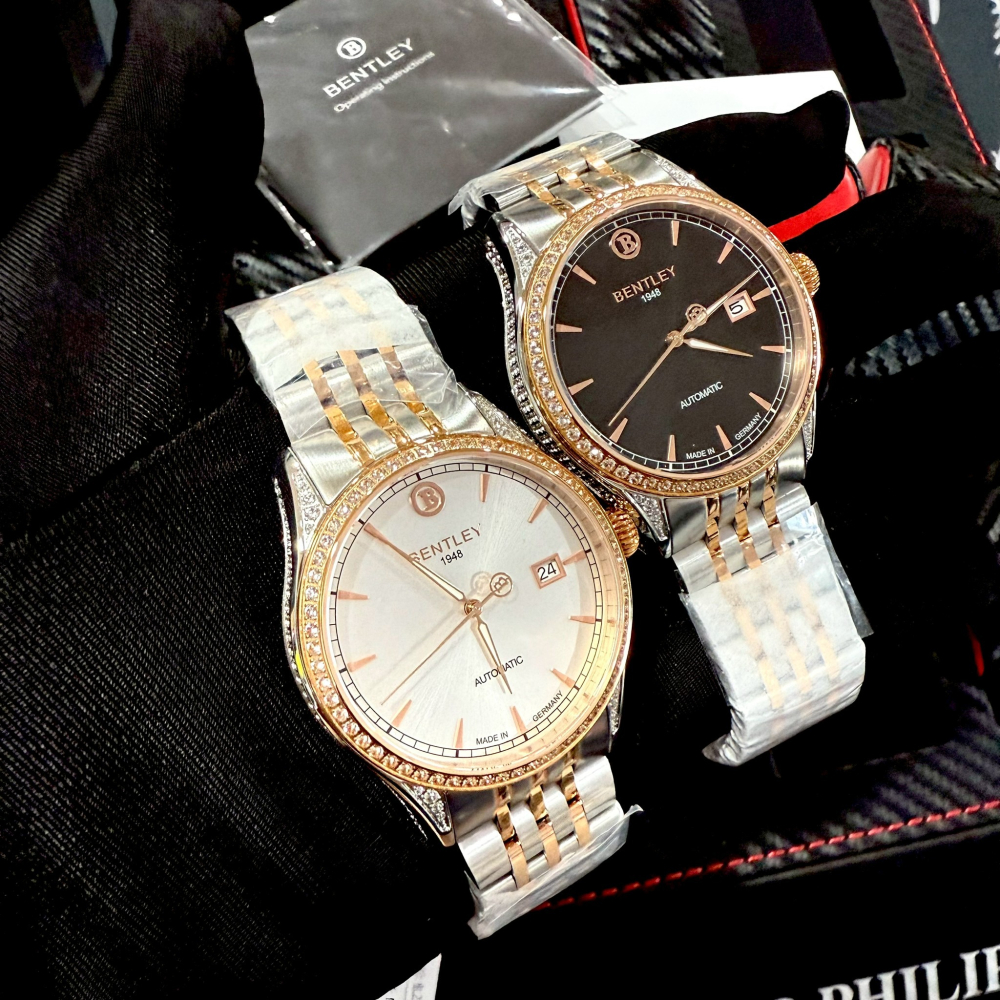 【賓利｜全新】現貨 BENTLEY 手錶 機械錶 4色可選 男錶 專櫃保固 間金 鋼錶｜Little Bee 小蜜蜂精品-細節圖2