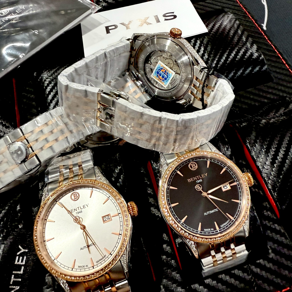 【賓利｜全新】現貨 BENTLEY 手錶 機械錶 4色可選 男錶 專櫃保固 間金 鋼錶｜Little Bee 小蜜蜂精品-細節圖3