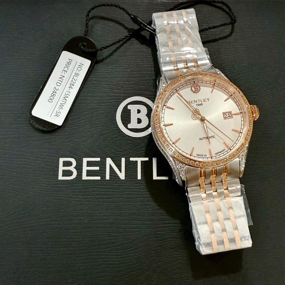 【賓利｜全新】現貨 BENTLEY 手錶 機械錶 4色可選 男錶 專櫃保固 間金 鋼錶｜Little Bee 小蜜蜂精品-細節圖5