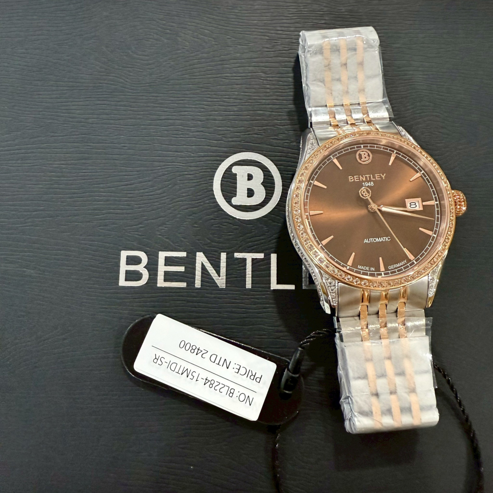 【賓利｜全新】現貨 BENTLEY 手錶 機械錶 4色可選 男錶 專櫃保固 間金 鋼錶｜Little Bee 小蜜蜂精品-細節圖6