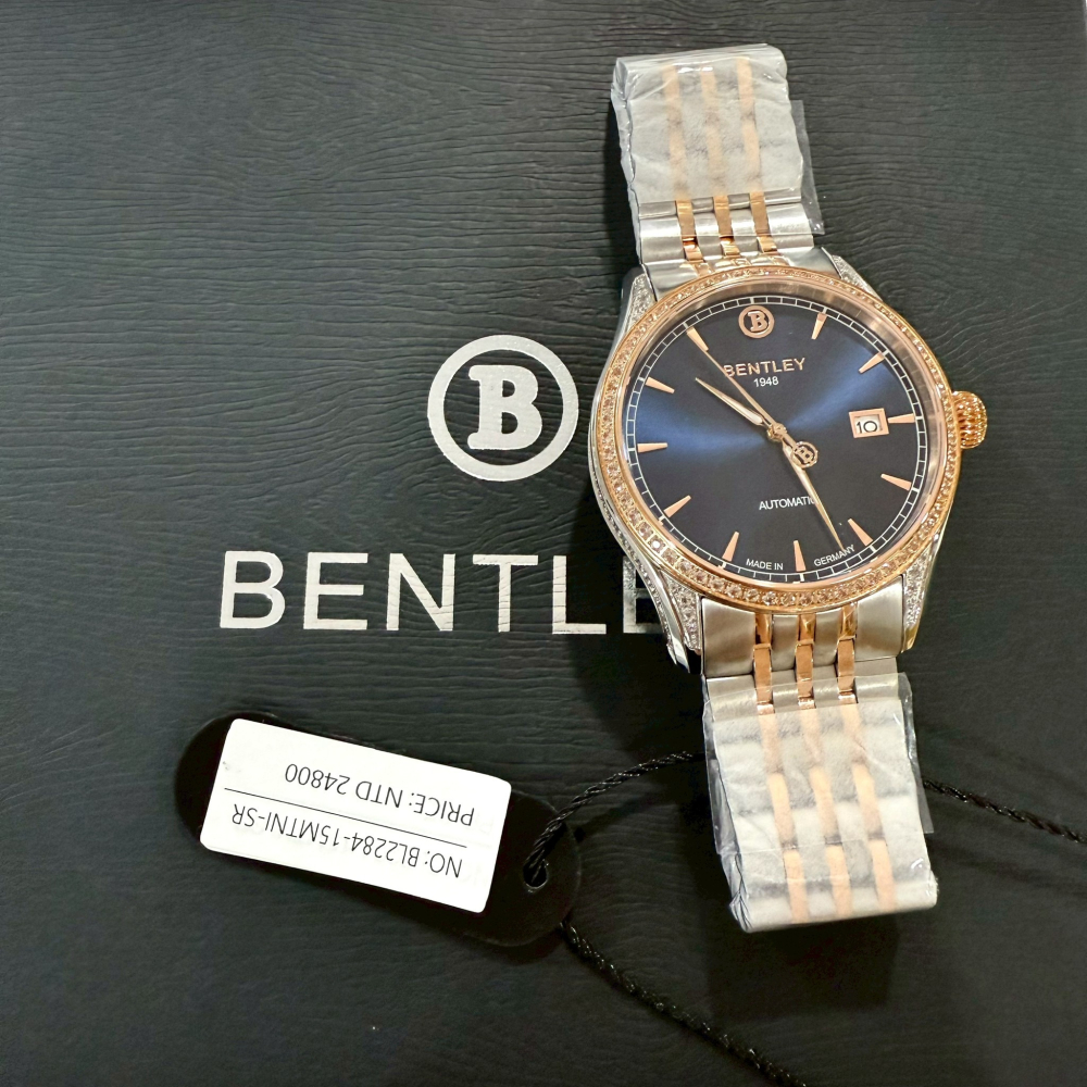 【賓利｜全新】現貨 BENTLEY 手錶 機械錶 4色可選 男錶 專櫃保固 間金 鋼錶｜Little Bee 小蜜蜂精品-細節圖7