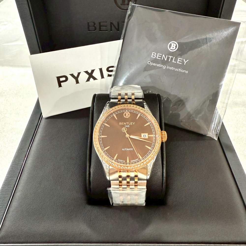 【賓利｜全新】現貨 BENTLEY 手錶 機械錶 4色可選 男錶 專櫃保固 間金 鋼錶｜Little Bee 小蜜蜂精品-規格圖7