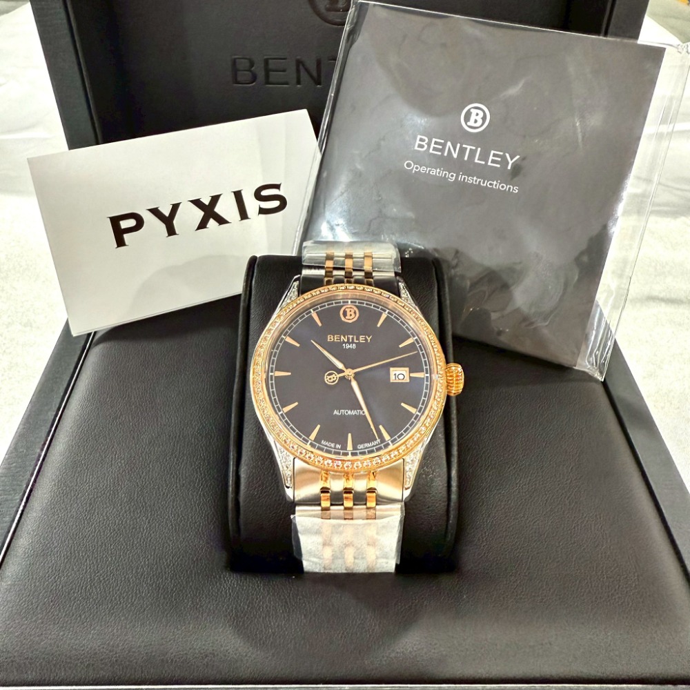 【賓利｜全新】現貨 BENTLEY 手錶 機械錶 4色可選 男錶 專櫃保固 間金 鋼錶｜Little Bee 小蜜蜂精品-規格圖7
