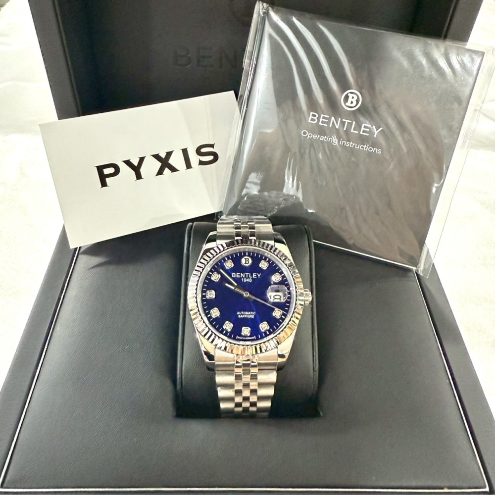 【賓利｜全新】現貨 BENTLEY 機械錶 男錶 蠔式 手錶 專櫃保固 鋼錶 送禮推薦｜Little Bee 小蜜蜂精品-細節圖2