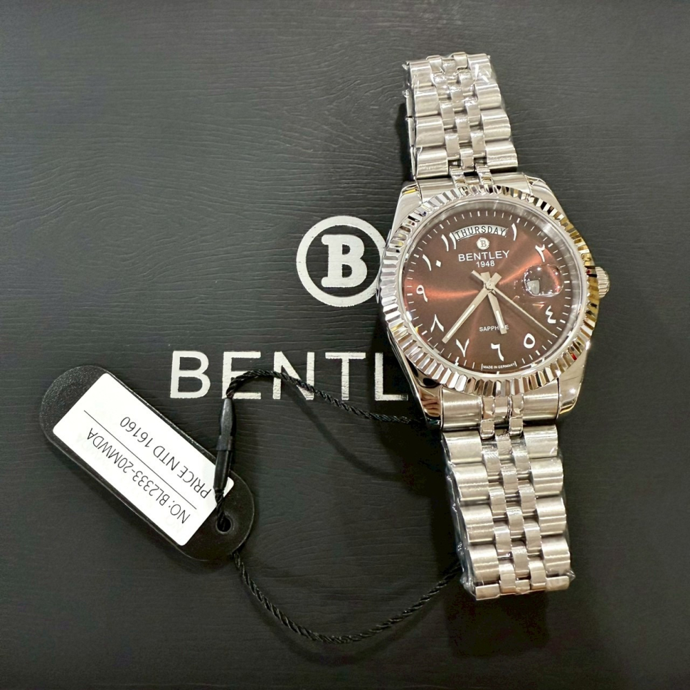 【賓利｜全新】現貨 BENTLEY 手錶 石英錶 3色可選 男錶 專櫃保固 鋼錶｜Little Bee 小蜜蜂精品-細節圖2