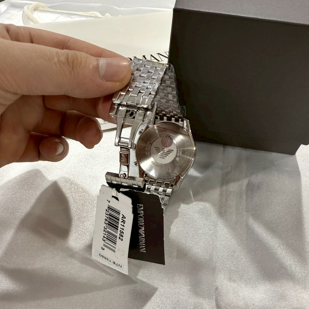 【亞曼尼｜全新】現貨 EMPORIO ARMANI 石英錶 男錶 手錶 專櫃保固 鋼錶｜Little Bee 小蜜蜂精品-細節圖3