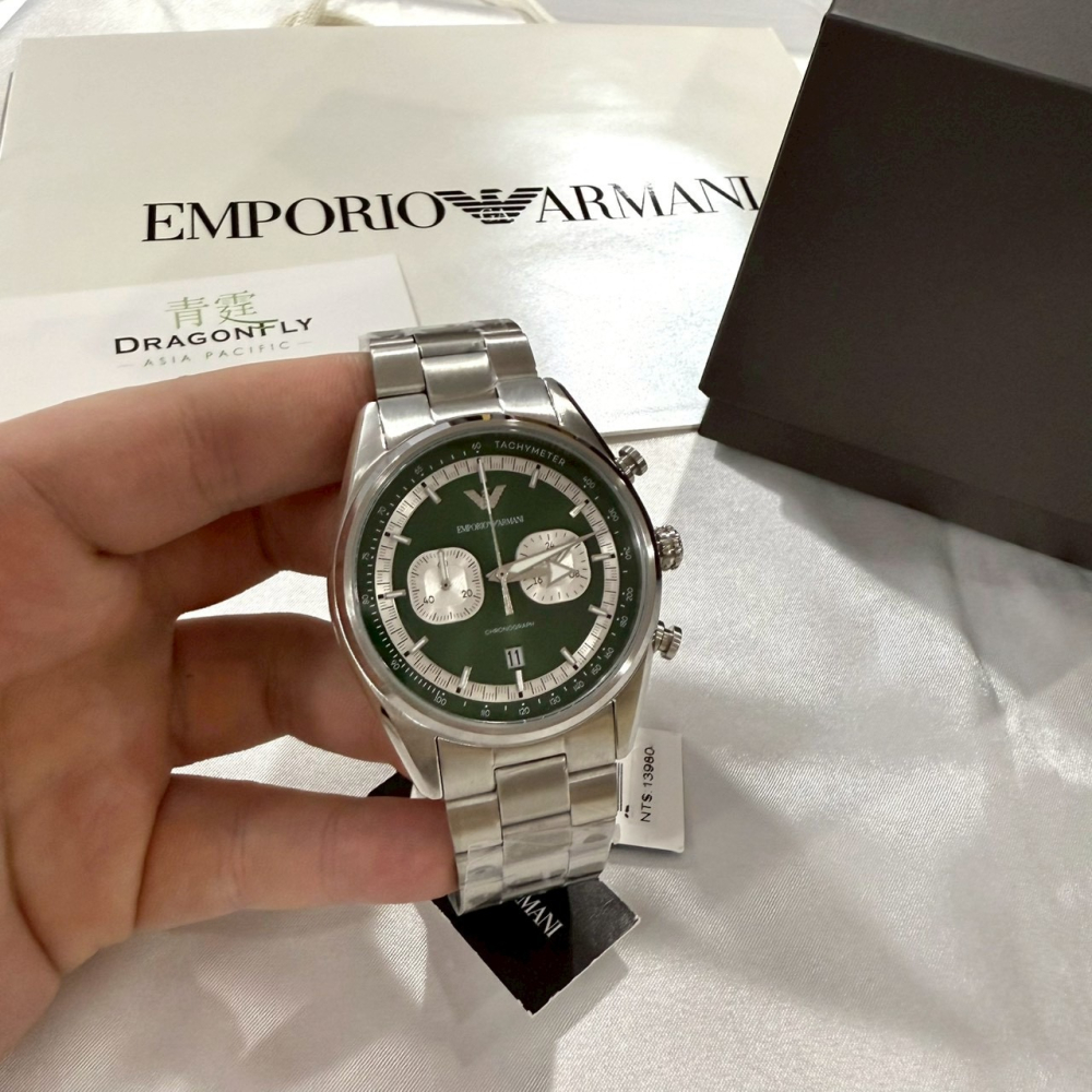 【亞曼尼｜全新】現貨 EMPORIO ARMANI 石英錶 男錶 手錶 專櫃保固 鋼錶｜Little Bee 小蜜蜂精品-細節圖2