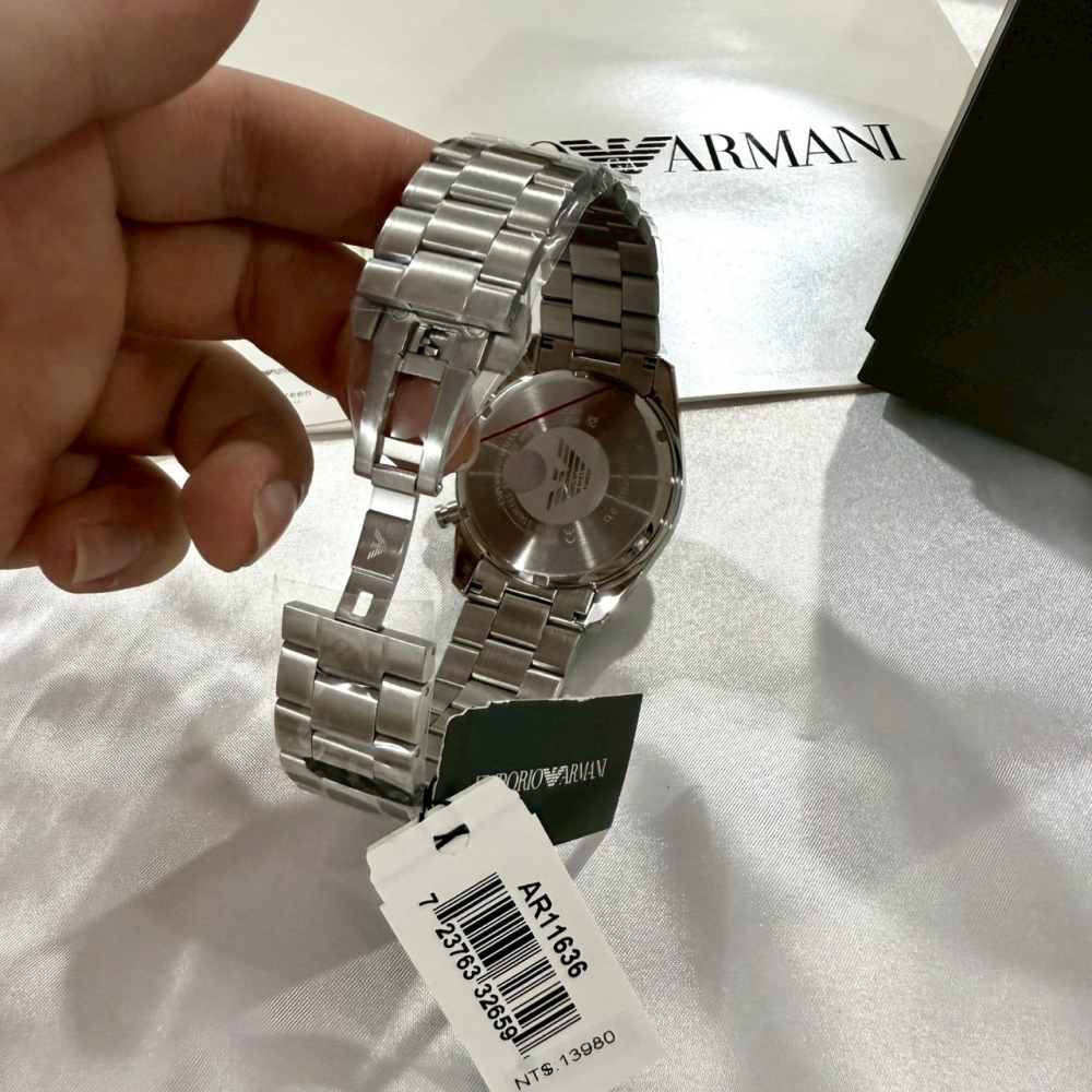 【亞曼尼｜全新】現貨 EMPORIO ARMANI 石英錶 男錶 手錶 專櫃保固 鋼錶｜Little Bee 小蜜蜂精品-細節圖3