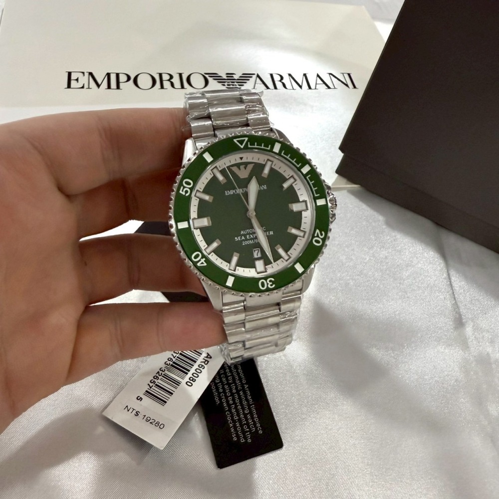 【亞曼尼｜全新】現貨 EMPORIO ARMANI 機械錶 男錶 手錶 專櫃保固 鋼錶｜Little Bee 小蜜蜂精品-細節圖2