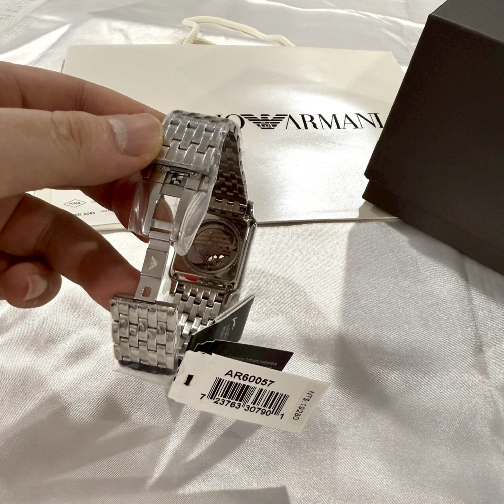 【亞曼尼｜全新】現貨 EMPORIO ARMANI 機械錶 男錶 手錶 專櫃保固 鋼錶｜Little Bee 小蜜蜂精品-細節圖3