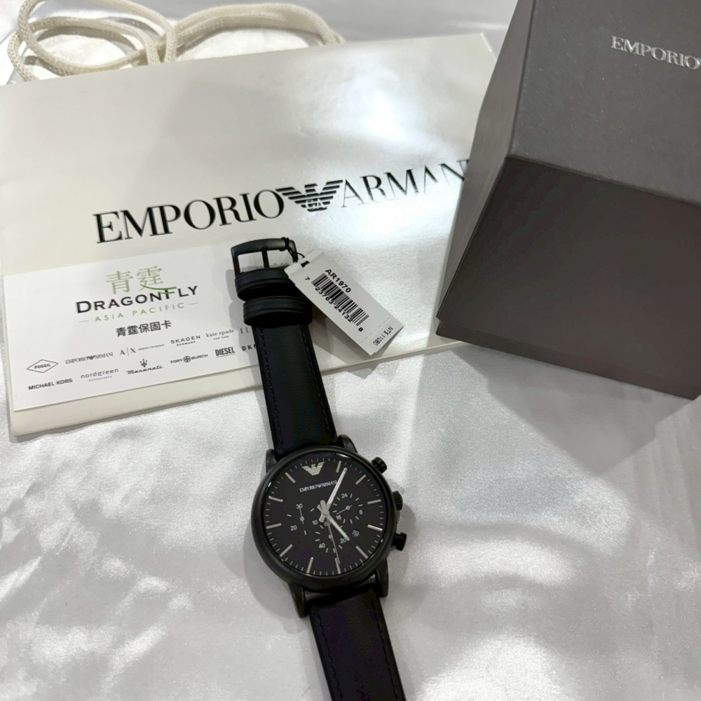 【亞曼尼｜全新】現貨 EMPORIO ARMANI 石英錶 男錶手錶 專櫃保固 橡膠錶｜Little Bee 小蜜蜂精品-細節圖2