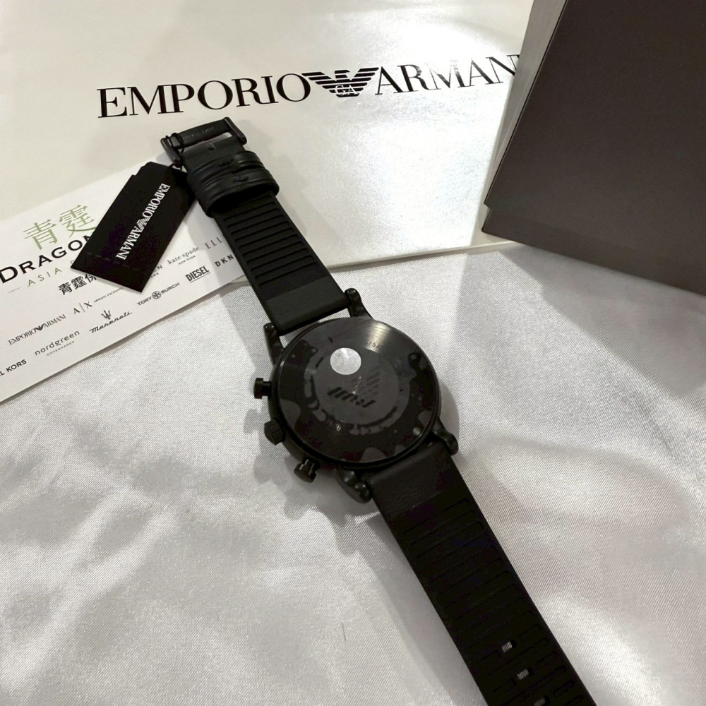 【亞曼尼｜全新】現貨 EMPORIO ARMANI 石英錶 男錶手錶 專櫃保固 橡膠錶｜Little Bee 小蜜蜂精品-細節圖3