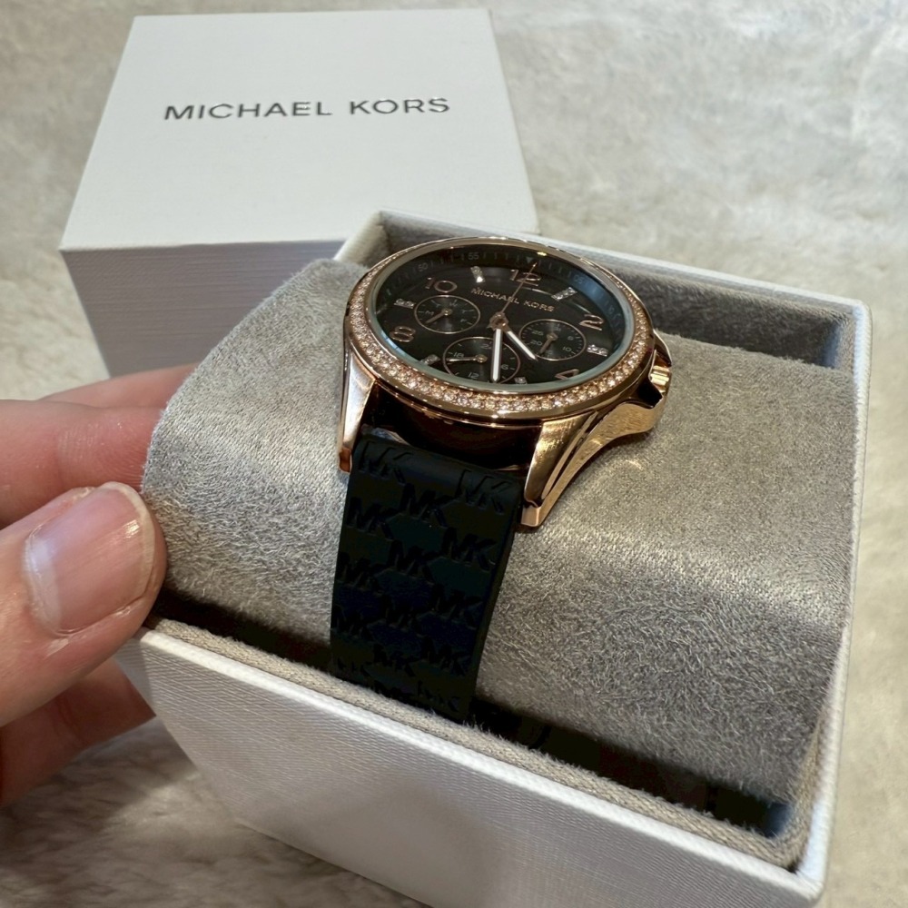 【MK｜全新】現貨 MICHAEL KORS 手錶 石英錶 女錶 橡膠錶 MK7373｜Little Bee 小蜜蜂精品-細節圖2