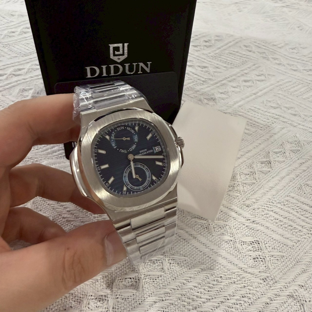 【迪頓｜特價品便宜賣】現貨 DIDUN 石英錶 2色可選 手錶 鸚鵡螺 鋼錶 推薦｜Little Bee 小蜜蜂精品-細節圖2