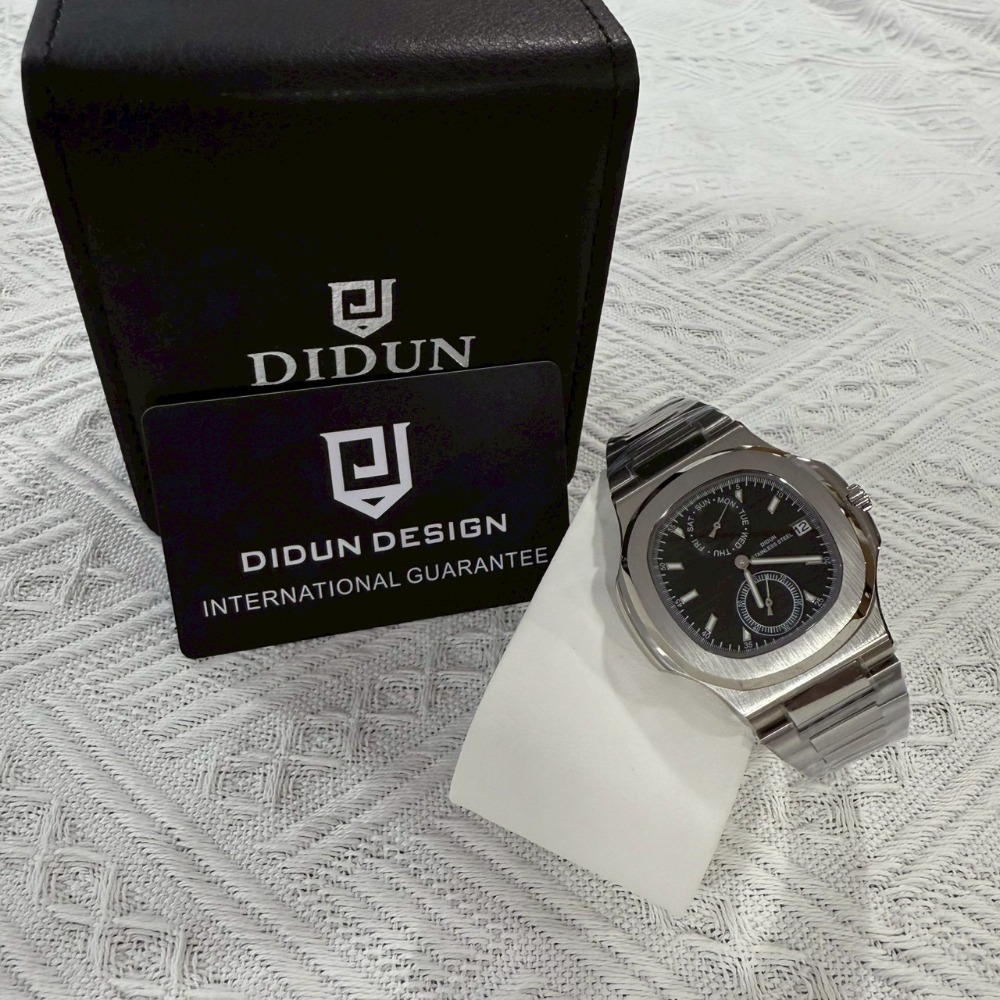 【迪頓｜特價品便宜賣】現貨 DIDUN 石英錶 2色可選 手錶 鸚鵡螺 鋼錶 推薦｜Little Bee 小蜜蜂精品-規格圖2