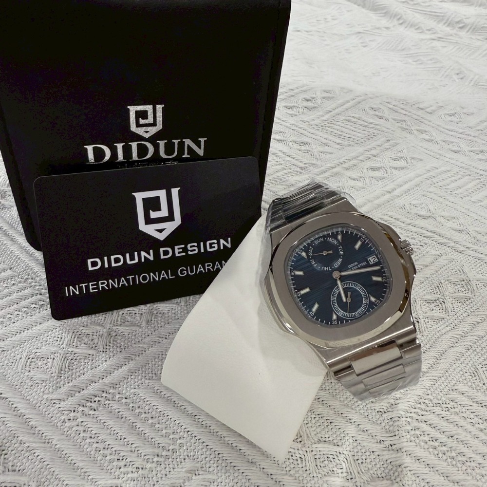 【迪頓｜特價品便宜賣】現貨 DIDUN 石英錶 2色可選 手錶 鸚鵡螺 鋼錶 推薦｜Little Bee 小蜜蜂精品-規格圖2