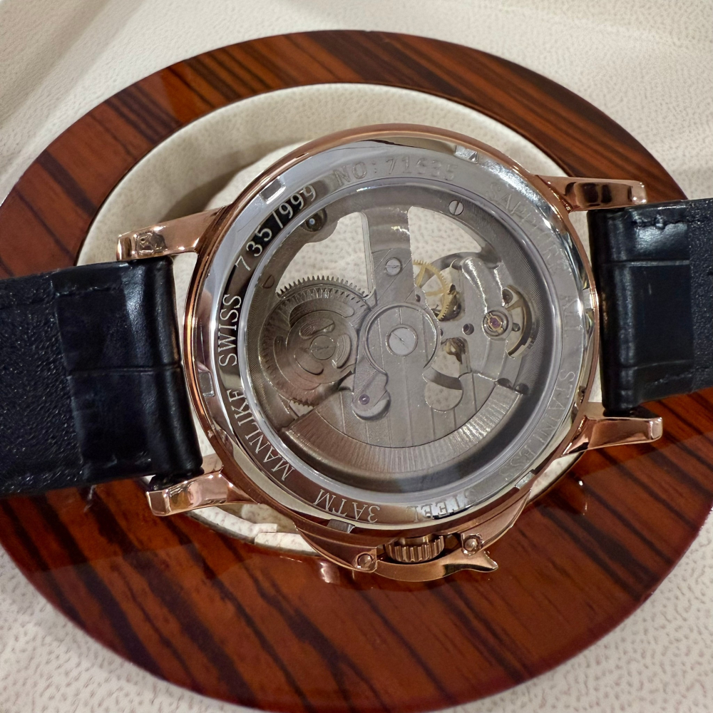 【曼莉萊克｜全新】預購 MANLIKE 手錶 機械錶 限量999支 M71635 皮錶｜Little Bee 小蜜蜂精品-細節圖6
