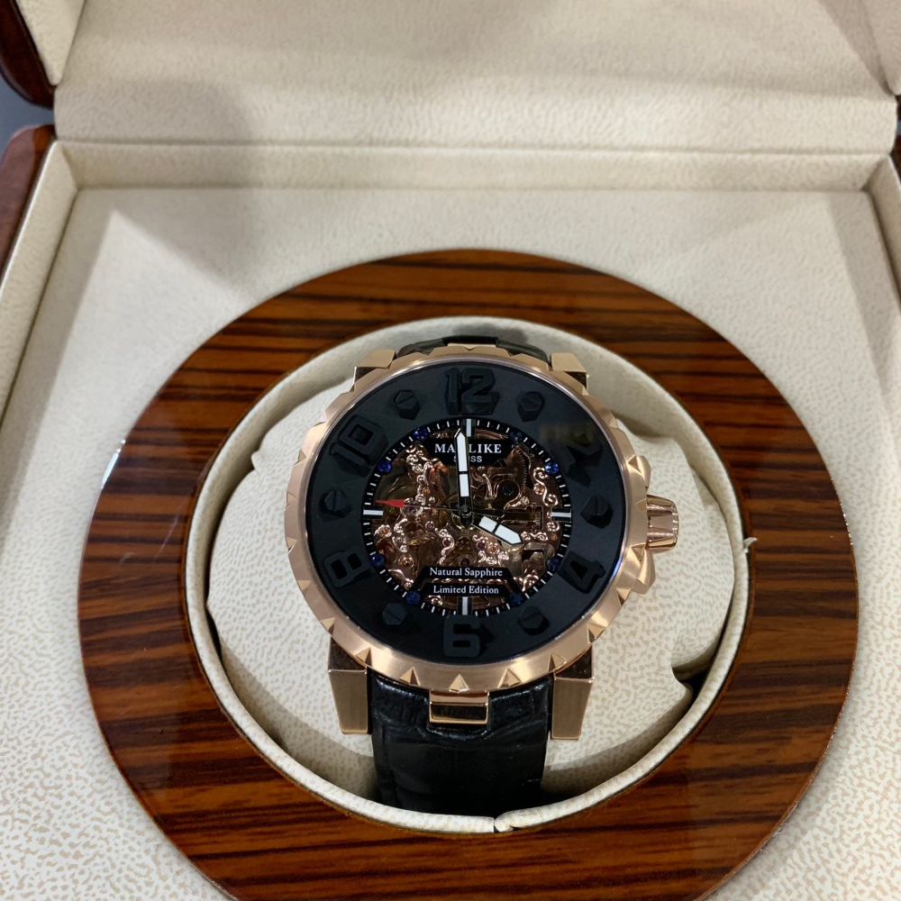 【曼莉萊克｜全新】現貨 MANLIKE 手錶 機械錶 限量888支 M71632 皮錶｜Little Bee 小蜜蜂精品-細節圖3