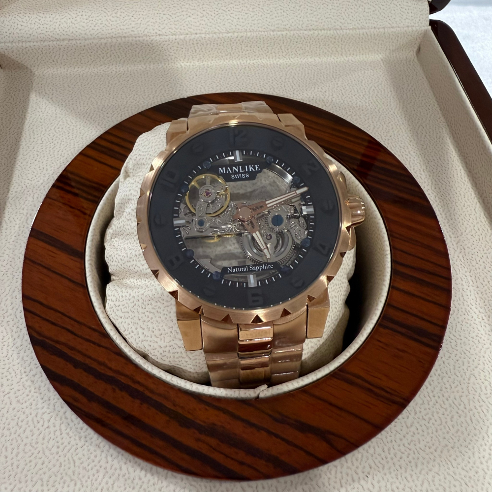 【曼莉萊克｜全新】現貨 MANLIKE 手錶 機械錶 限量888支M71659A 鋼錶｜Little Bee 小蜜蜂精品-細節圖4