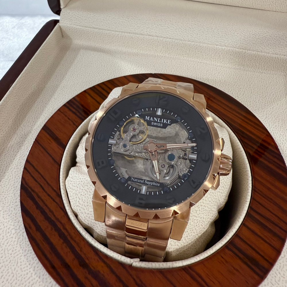 【曼莉萊克｜全新】現貨 MANLIKE 手錶 機械錶 限量888支M71659A 鋼錶｜Little Bee 小蜜蜂精品-細節圖5