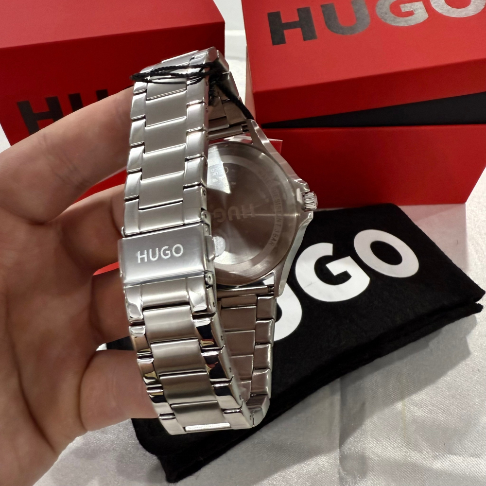 【雨果｜全新】現貨 HUGO 手錶 石英錶 男錶 真三眼 鋼錶 HUGO BOSS｜Little Bee 小蜜蜂精品-細節圖2