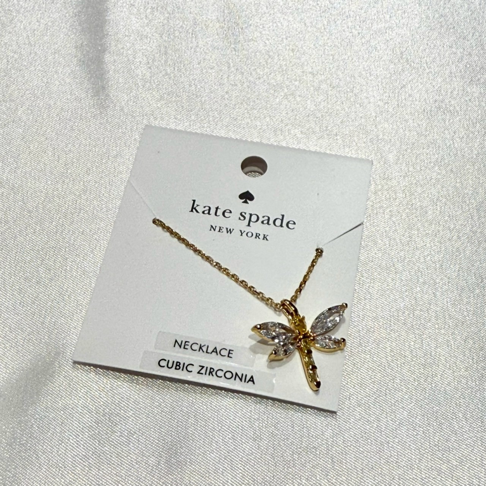 【KS｜全新】現貨 KATE SPADE 項鍊 蜻蜓 玫瑰金 飾品 送禮自用兩相宜｜Little Bee 小蜜蜂精品-細節圖4