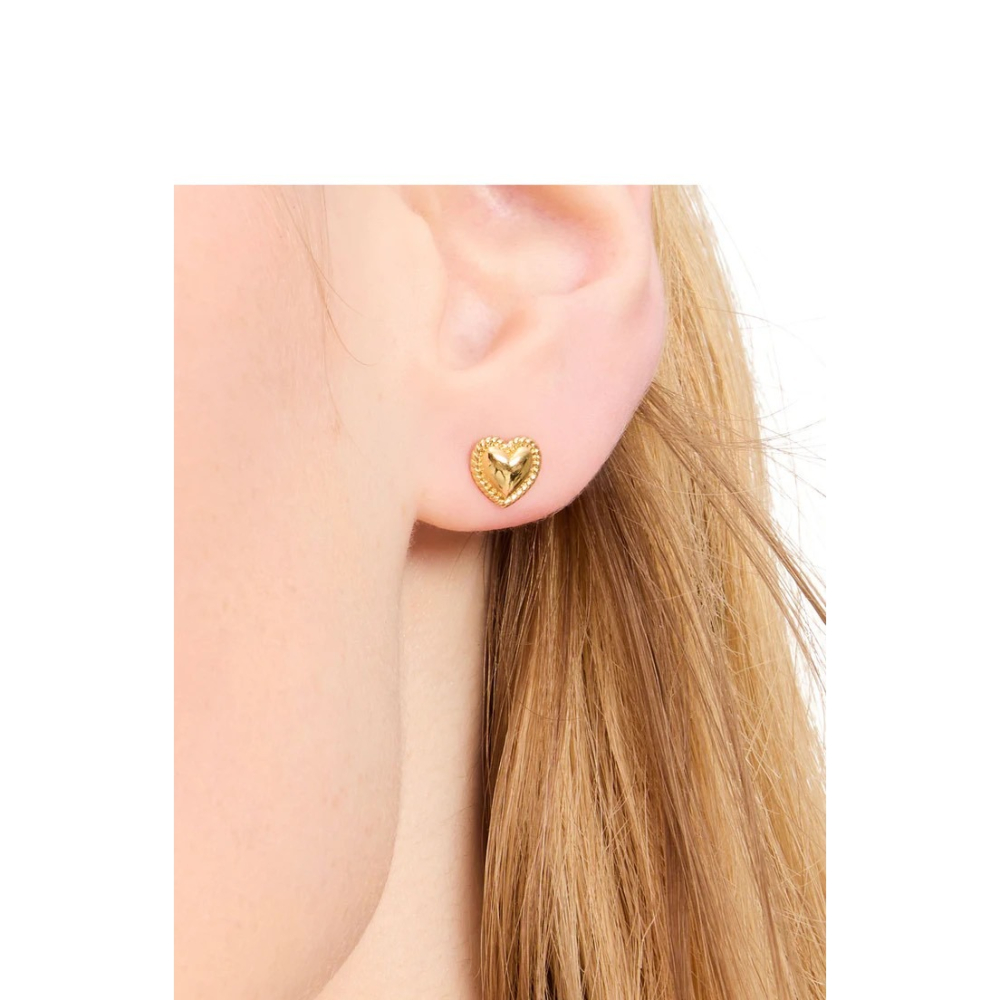【KS｜全新】現貨 KATE SPADE 耳針 愛心 造型 LOGO 耳環 耳釘｜Little Bee 小蜜蜂精品-細節圖4