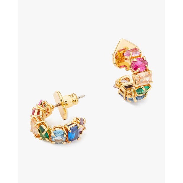 【KS｜全新】現貨 KATE SPADE 耳針 寶石 珍珠 造型 LOGO 耳環 耳釘｜Little Bee 小蜜蜂精品-細節圖5