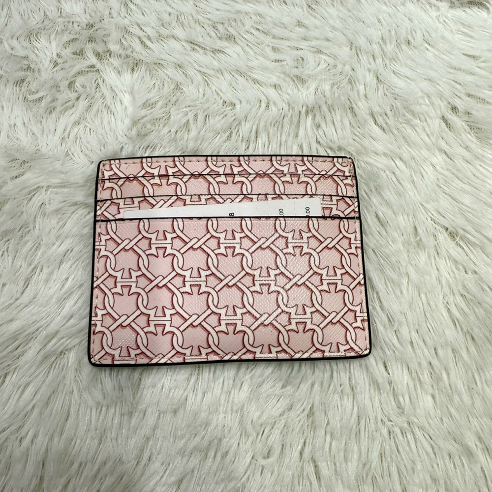 【KS｜全新】現貨 KATE SPADE 錢包 卡片夾 金標 粉色 黑桃 滿版 卡夾包｜Little Bee 小蜜蜂精品-細節圖2