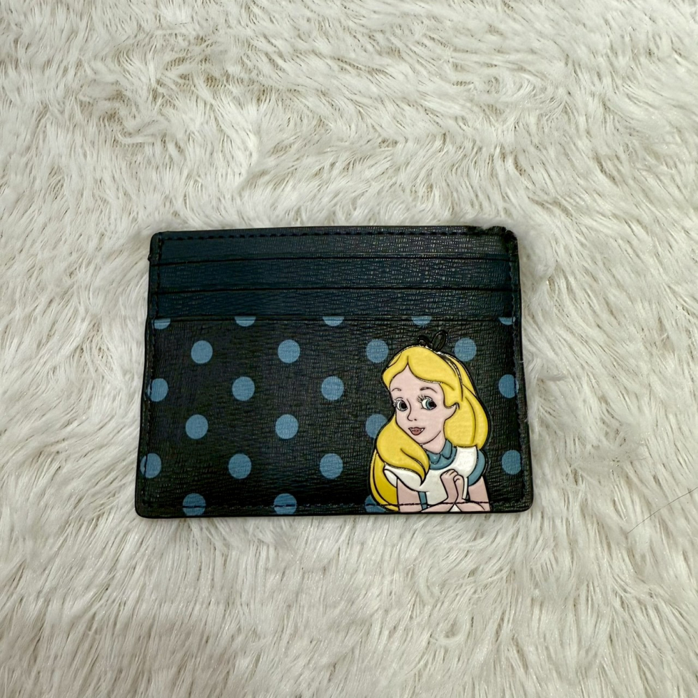 【KS｜全新】現貨 KATE SPADE 錢包 卡片夾 銀標 聯名款 迪士尼 艾莉絲｜Little Bee 小蜜蜂精品-細節圖2