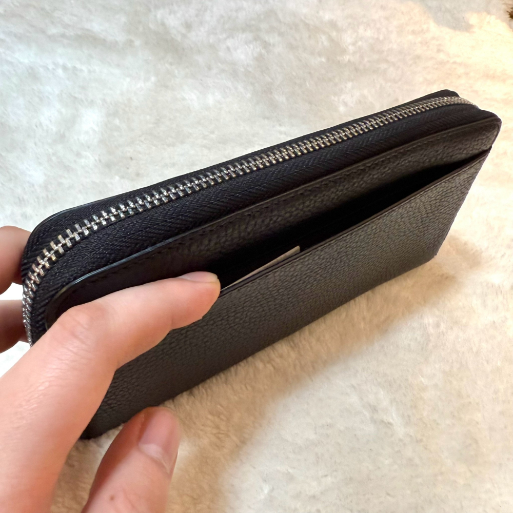 【KS｜全新】現貨 KATE SPADE 長夾 荔枝紋 錢包 大標 拉鍊長夾｜Little Bee 小蜜蜂精品-細節圖2