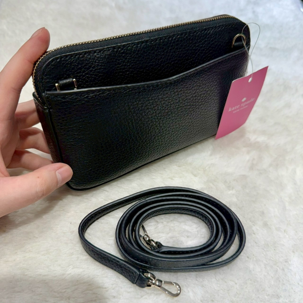 【KS｜全新】現貨 KATE SPADE 手機包 素色 荔枝紋 斜背包 送禮推薦｜Little Bee 小蜜蜂精品-細節圖2